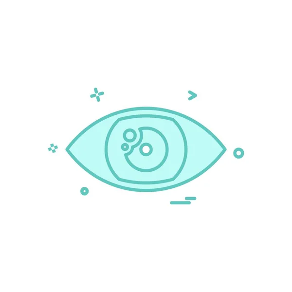 Ojo Icono Diseño Vector — Vector de stock