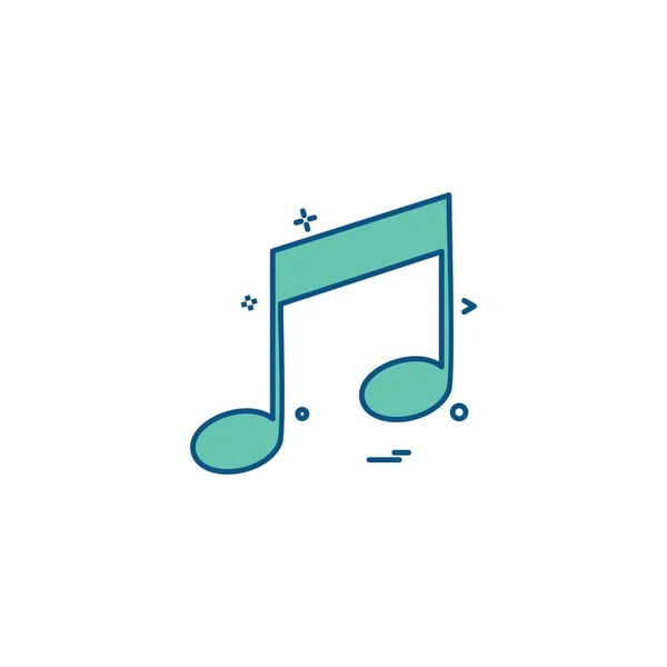 Audio Ikone Für Musikspieler — Stockvektor