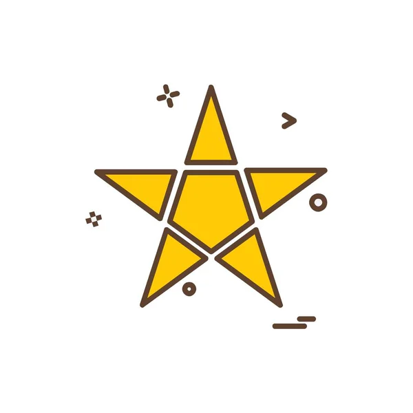 Star Icon Design Vector — Stock Vector