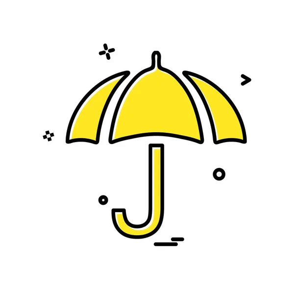 Umbrella Icon Design Vector Illustration — Stock Vector