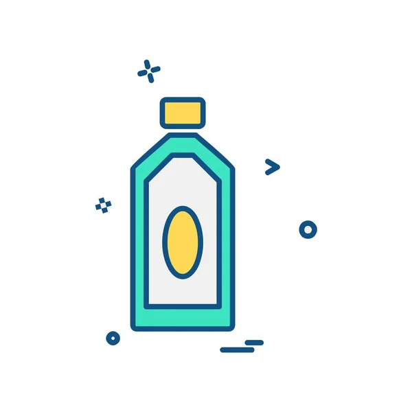 Drink Pictogram Ontwerp Kleurrijke Vectorillustratie — Stockvector