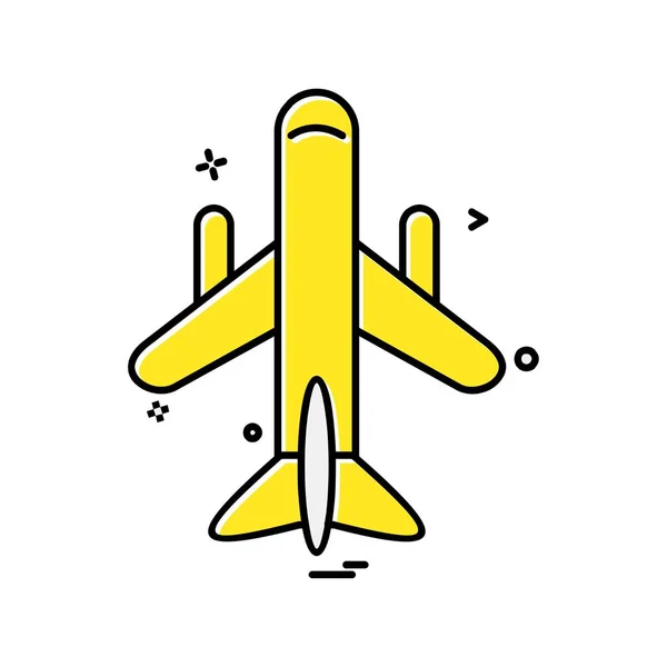 Aeroplane Icon Design Vector — 스톡 벡터