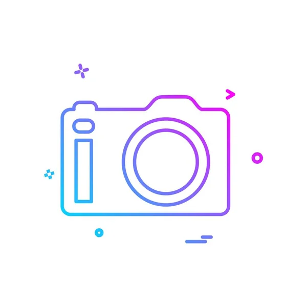 Camera Icon Design Vector — Stock Vector