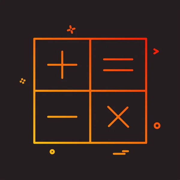 Векторный Дизайн Иконок Калькулятора — стоковый вектор