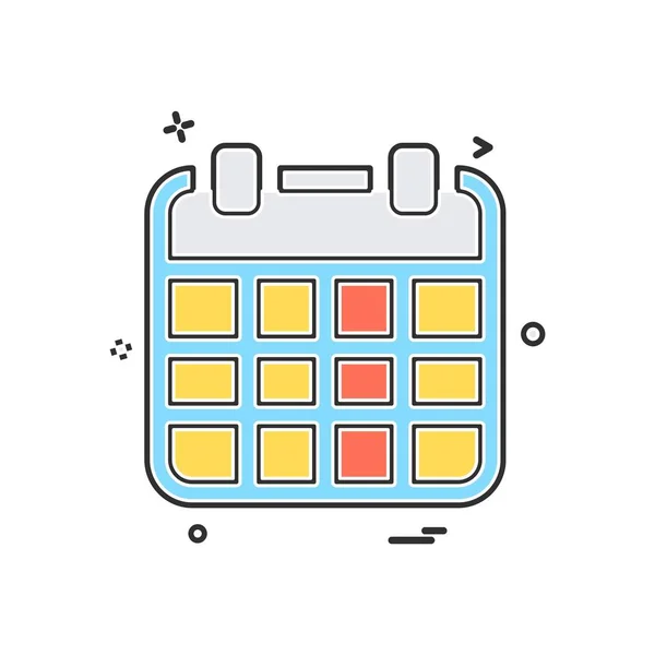 Calendario Icono Diseño Vector — Vector de stock