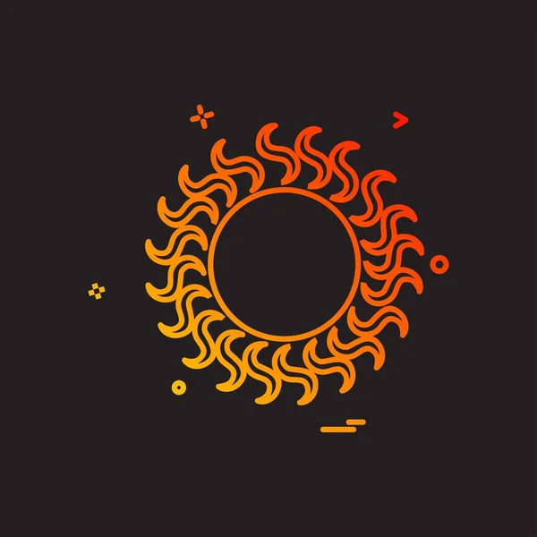 Designvektor Für Sonnensymbole — Stockvektor