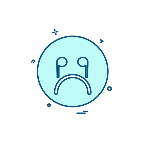 Ikony Emoji Wektor Projektu — Wektor stockowy