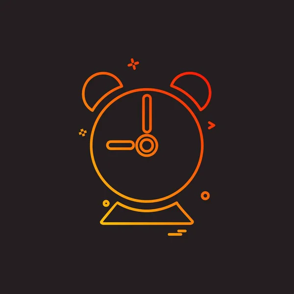 Desenho Ícone Relógio Ilustração Vetorial —  Vetores de Stock