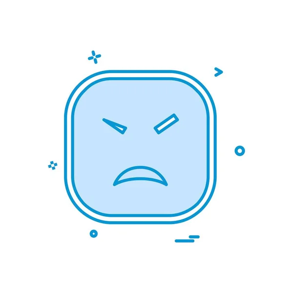 Triste Diseño Iconos Emoji Ilustración Vectorial Colorido — Vector de stock