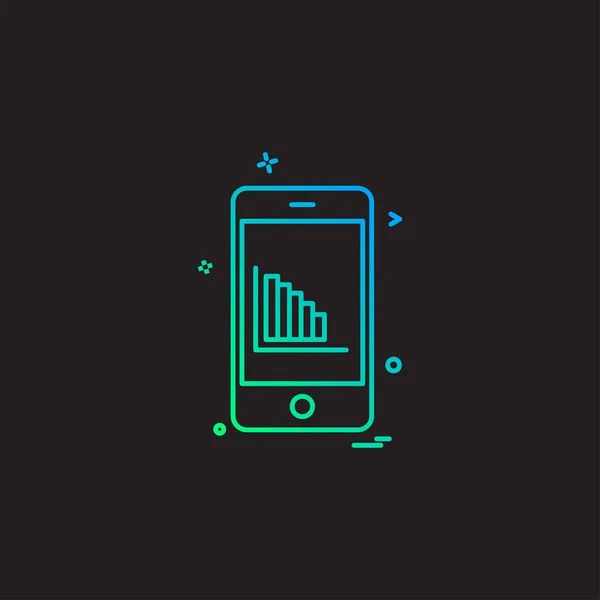 Ilustração Vetor Projeto Ícone Telefone Inteligente —  Vetores de Stock