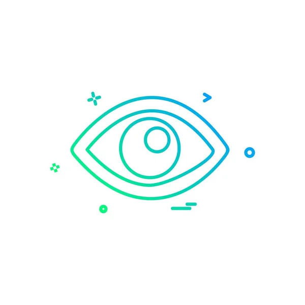 Auge Symbol Design Vektor — Stockvektor