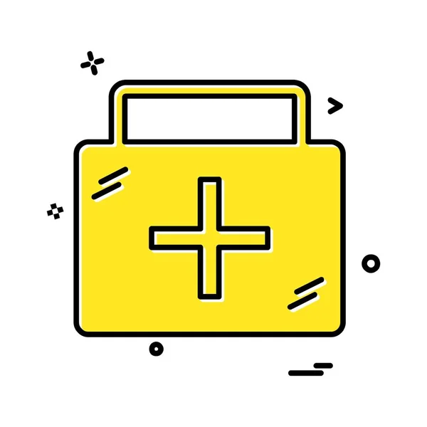 Diseño Icono Médico Ilustración Vectores Colores — Vector de stock