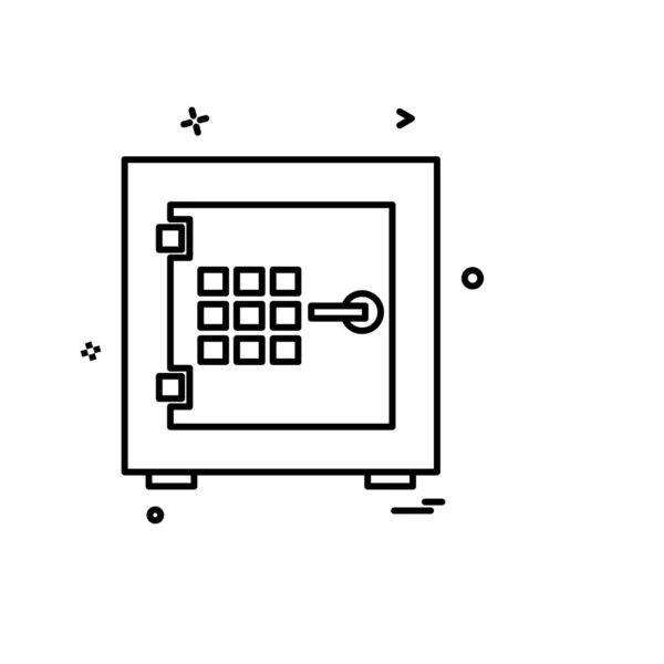 Design Vektor Für Sicherheitssymbole — Stockvektor