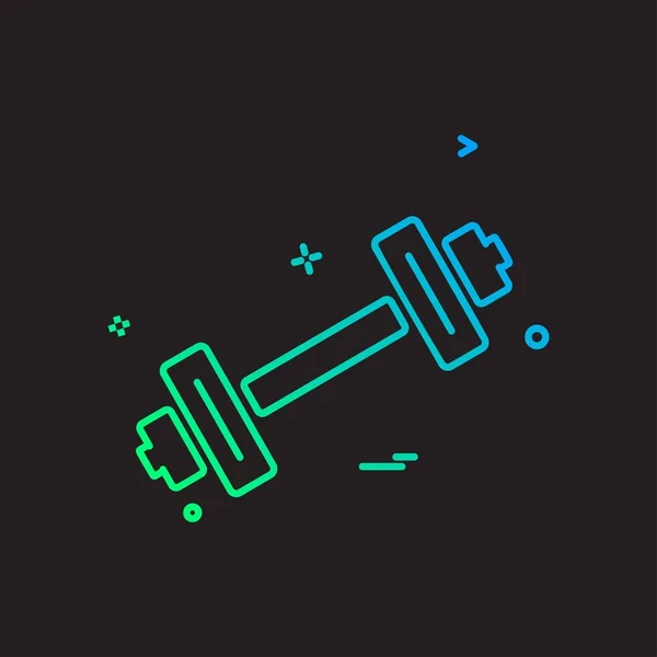 Vector Diseño Icono Fitness — Vector de stock