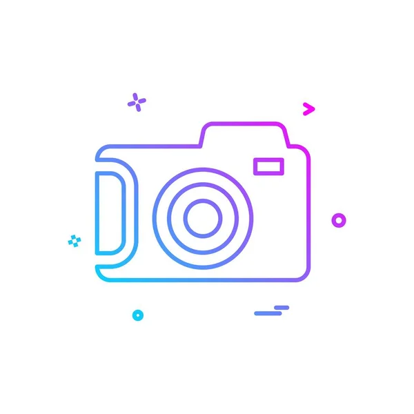 Camera Icon Design Vector — Stock Vector