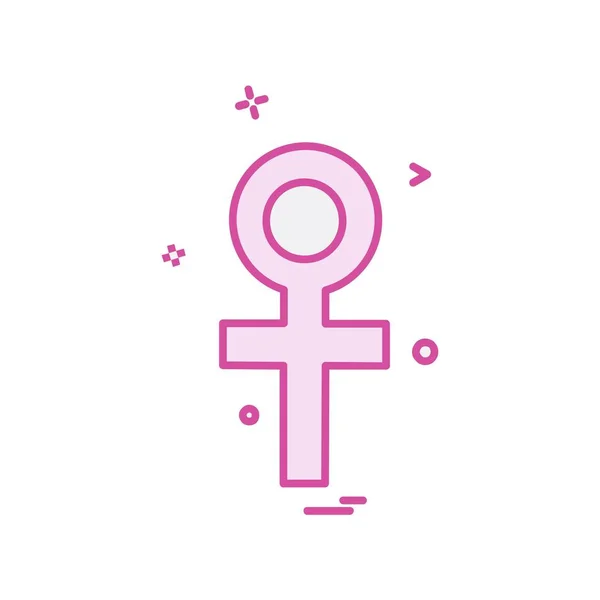 Female Icon Design Vector Illustration — Stock Vector