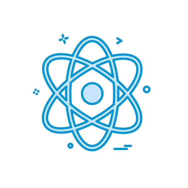 Nucleaire Pictogram Ontwerp Vectorillustratie — Stockvector