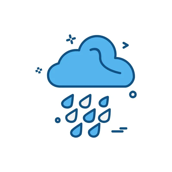Sadekuvakkeen Suunnitteluvektori — vektorikuva