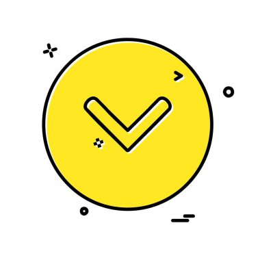 Aşağı ok simgesi tasarım vektörü