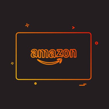 Amazon kredi kartı tasarlamak vektör 