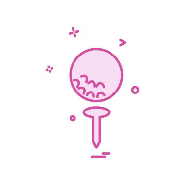 Golf simge tasarlamak vektör