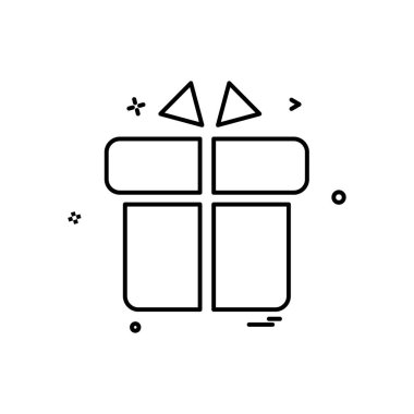 Giftbox simge tasarlamak vektör