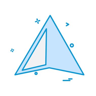 Yukarı ok simgesi tasarım vektörü