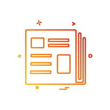 defter simge tasarlamak vektör