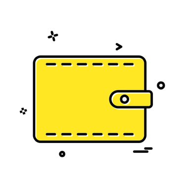 m-cüzdan simgesi tasarım, vektör çizim