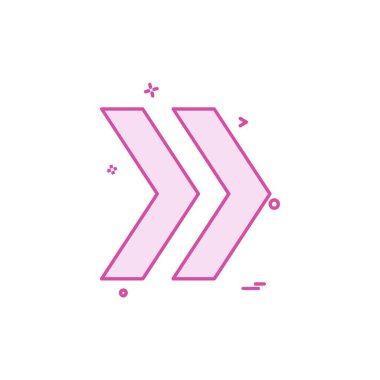 Sağ ok simge tasarlamak vektör