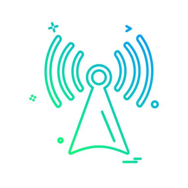 Wifi simge tasarım vektörü