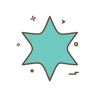 Beyaz arka plan üzerinde yıldız daire basit simgesi