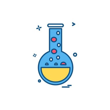 kabı şişesi laboratuvar simge vektör tasarımı