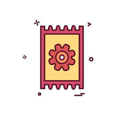 Dişli simge tasarlamak vektör