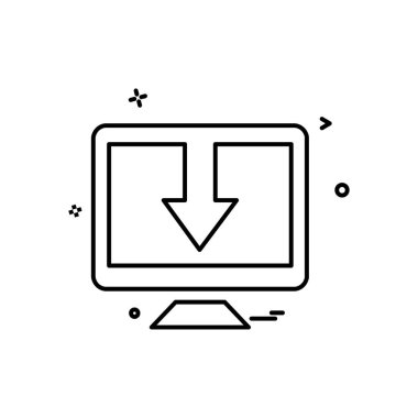 Bilgisayar simgesi tasarım vektörü