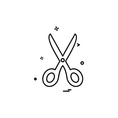 Makas simge tasarlamak vektör