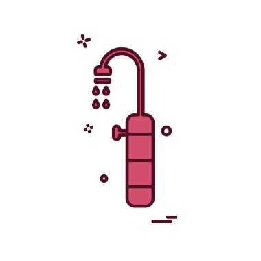 Duş simge tasarlamak vektör