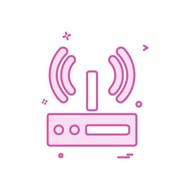 Wifi simge tasarım vektörü