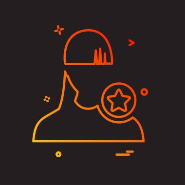 Kadın avatar simge tasarlamak vektör