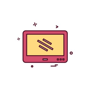 Bilgisayar Teknolojisi simgesi tasarım vektörü