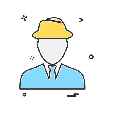 Avatar simge tasarlamak vektör