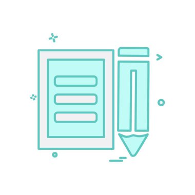 Metin simge tasarlamak vektör