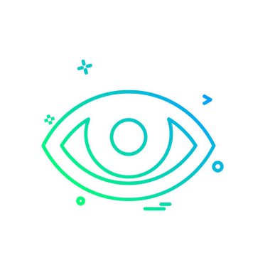 göz simgesi tasarım vektörü