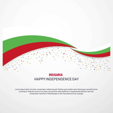 Bulgaristan mutlu bağımsızlık günü arka plan
