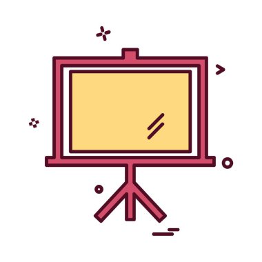 Beyaz arka plan üzerinde renkli medya simge vektör