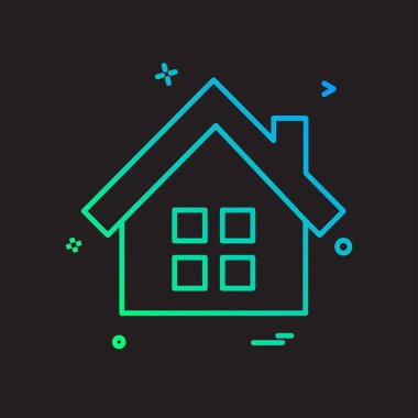 Ev simgesi tasarım vektörü