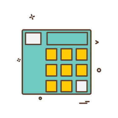 Hesap makinesi simgesi tasarım vektörü