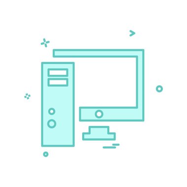 Bilgisayar simgesi tasarım vektörü