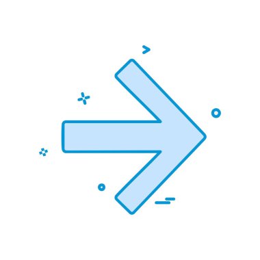 Sağ ok simge tasarlamak vektör