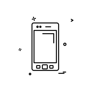 Akıllı telefon simge tasarlamak vektör 